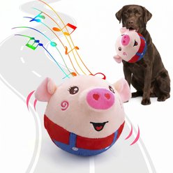 Kseroo Interactive Shaking Pig Ball Dog Toy, Blue