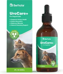 BeMate UroCare Urinary Tract Support Liquid for Dogs & Cats with Dandelion & Plantain, 60-mL