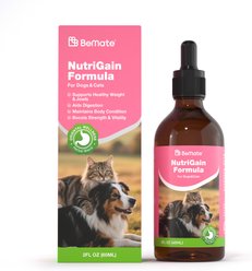 BeMate NutriGain Formula Appetite & Digestion Support Liquid Supplement for Dogs & Cats, 60-mL
