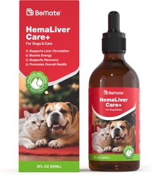 BeMate HemaLiver Care Post-Surgery & Anemia Support with Iron & Vitamins Liquid Supplement for Dogs & Cats, 60-mL