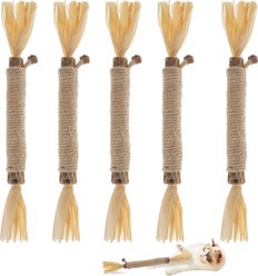 Kseroo Natural Catnip Blend Silvervine Sticks Cat Toy, 5 count
