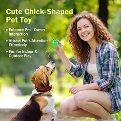 Kseroo Squeaky Latex Frog Chew Dog Toy slide 2 of 7