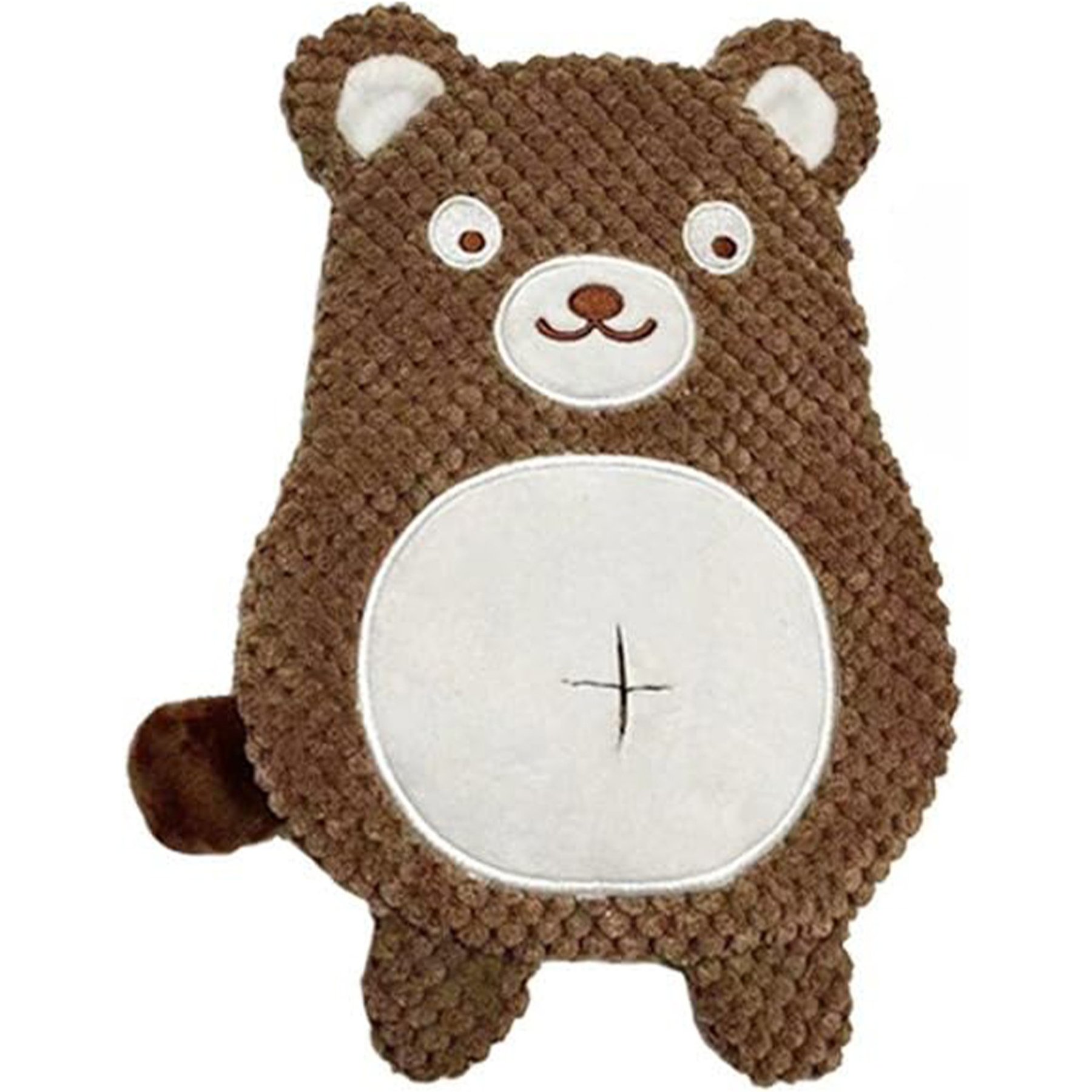 Kseroo Plush Crinkle Hidden Treat Pocket Dual Sound Interactive Bear Dog Toy
