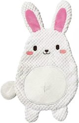 Kseroo Rabbit Plush Crinkle Hidden Treat Pocket Dual Sound Interactive Dog & Cat Toy