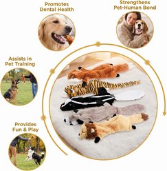Kseroo Plush Tough Durable Squeaky Interactive Fetch Dog Chew Toy, 5 count slide 2 of 5