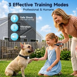 PATPET P301 1000ft Remote Dog Bark Control & Training Shock Collar, 2 count slide 2 of 8