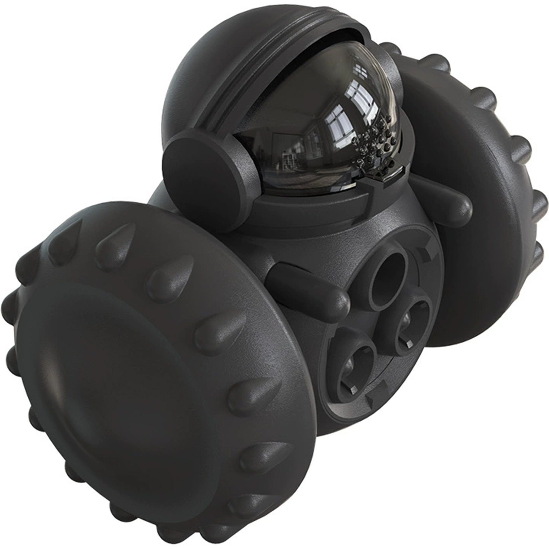 Kseroo Wobble Treat Dispenser Puzzle Dog Toy, Black