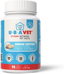 UBAVET Multivit Chew Tabs Canine Chicken Flavored Tablet Vitamins Supplement for Dogs, 90 count