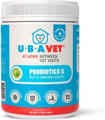 UBAVET Probiotic Powder Digestive Aid Supplement for Dogs & Cats, 5.3-oz jar