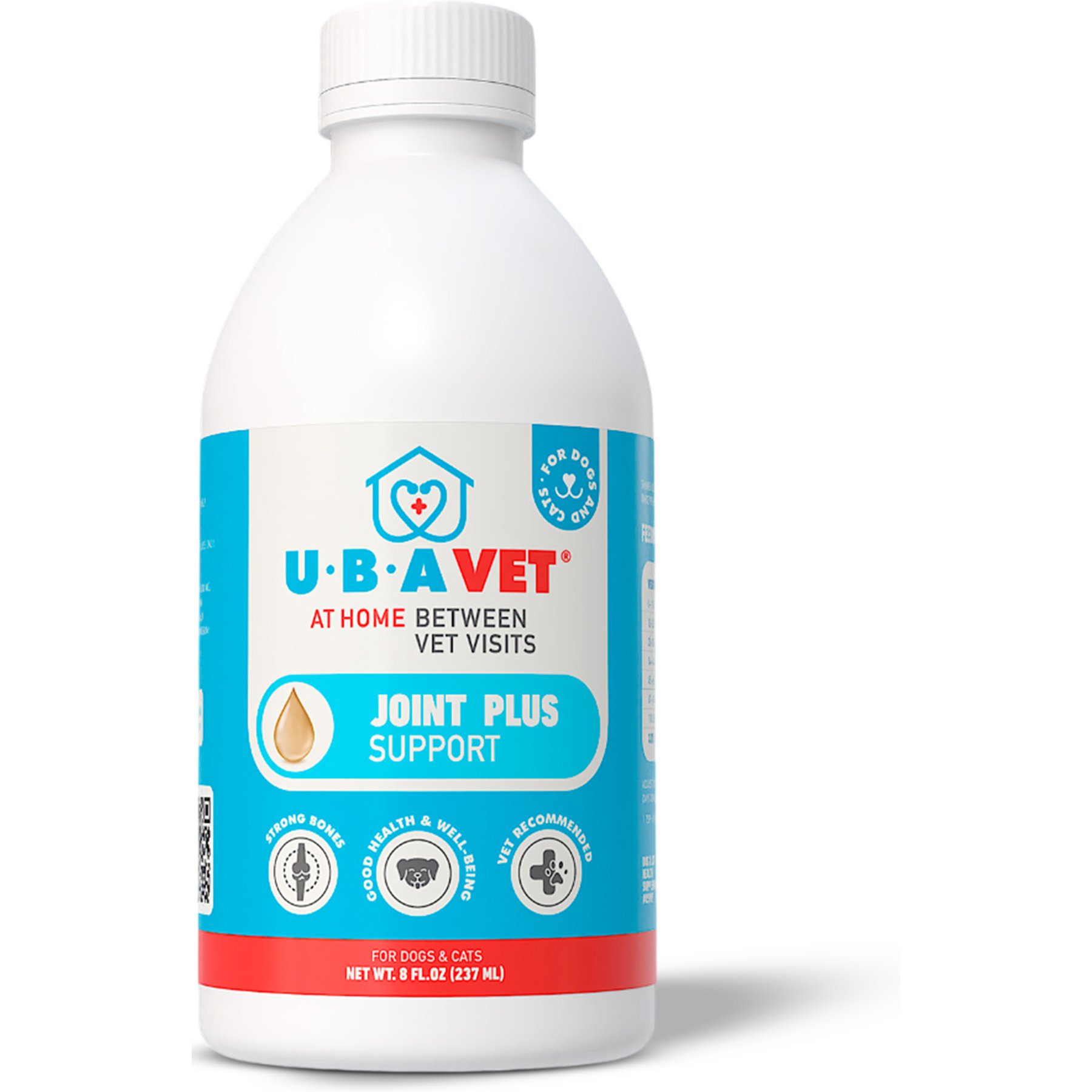 UBAVET Joint Plus Vanilla Flavored Liquid Joint Supplement for Dogs & Cats, 8-fl oz bottle