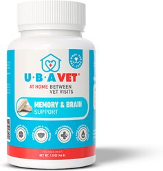 UBAVET Senior Care Capsules Brain & Nervous System Supplement for Dogs, 90 count