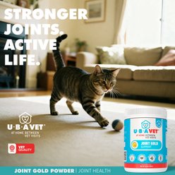 UBAVET Joint Gold Support Vanilla Flavored Powder Joint Supplement for Dogs & Cats, 8.8-fl oz bottle slide 2 of 6
