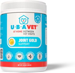 UBAVET Joint Gold Support Vanilla Flavored Powder Joint Supplement for Dogs & Cats, 8.8-fl oz bottle