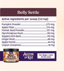 Austin and Kat Belly Settle Pumpkin Digestive Support Supplement for Dogs, 75-g, 75-g slide 2 of 4