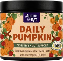 Austin and Kat Daily Pumpkin Digestive Support Powder Supplement for Dogs, 200-g