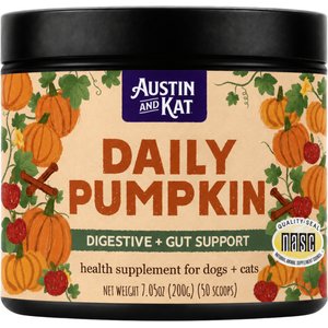 Austin and Kat Daily Pumpkin Digestive Support Powder Supplement for Dogs, 200-g