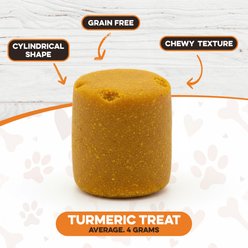 Vet Virtue Natural Turmeric & Curcumin Soft Chews with Collagen & BioPerine Hip & Joint Supplement for Dogs, 8-oz jar, 60 count slide 2 of 5