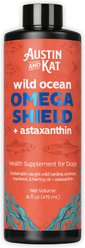 Austin and Kat Wild Ocean Omega Shield Liquid Skin & Coat Health Supplement for Dogs, 16-fl oz bottle