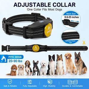 PATPET P320 1000ft Remote Dog Training Shock eCollar, Small, Black 1 count