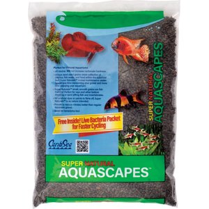 CaribSea Super Natural Aquascapes Midnight River Aquarium Gravel, Black/Natural, 40-lb bag