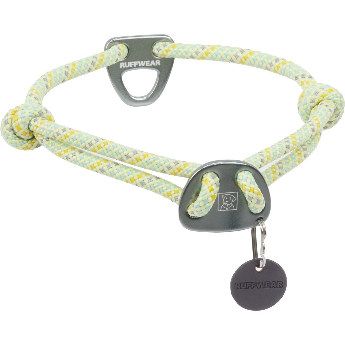 Ruffwear Knot-a-Collar Reflective Dog Collar, Moss Green, 20 to 26-in neck, 3/8-in wide
