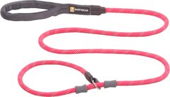 Ruffwear Just-a-Cinch Slide-On Dog Leash, 5-ft long, 7/16-in wide, Fireweed Pink