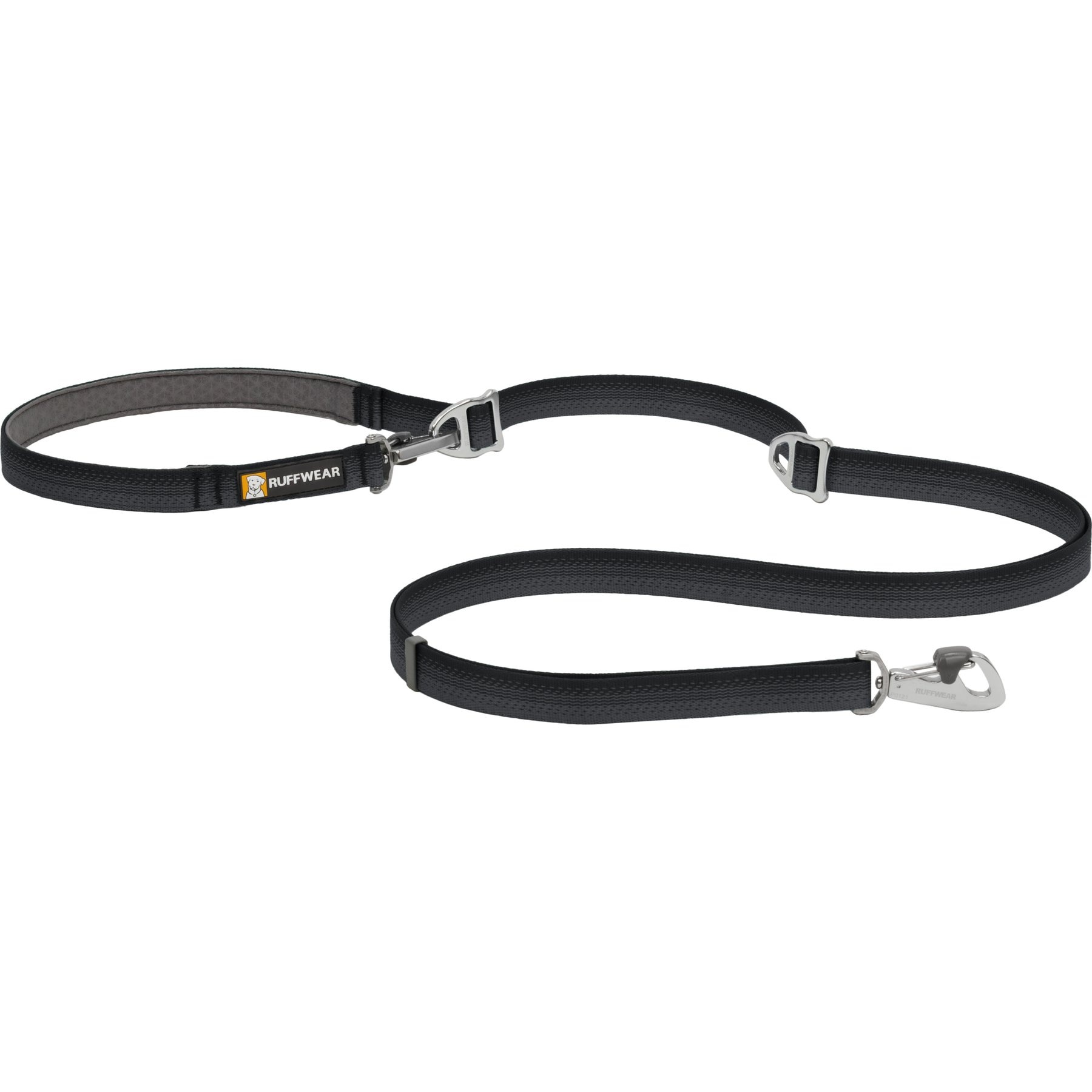 Ruffwear Switchbak Adjustable Dog Leash, 7-ft long, 3/4-in wide, Basalt Gray