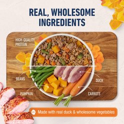 Natural Balance Freshly Cooked Savory Duck & Pumpkin Recipe Wet Dog Food, 9-oz pouch, case of 12 slide 2 of 9