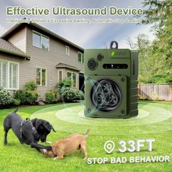 Luckypets Ultrasonic 3 Frequencies, IP45 Waterproof Barking Dog Deterrent System, Green slide 2 of 9