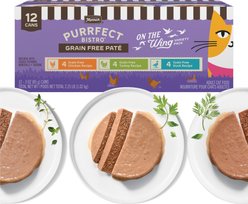 Merrick Purrfect Bistro Field & Flock Variety Pack Grain-Free Pate Wet Cat Food, 3-oz can, case of 24