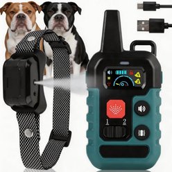 Luckypets No Shock Safe Humane Bark Control Device Citronella Spray Dog Remote Training Collar, Green, Small