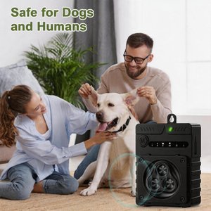 Luckypets Ultrasonic 3 Frequencies, IP45 Waterproof Barking Dog Deterrent System, Black
