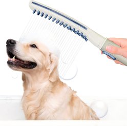 Petajoy 3 Mode Shower Attachment Handheld High Pressure Sprayer with On/Off Switch & 8-ft Flex Hose Dog Grooming Accessory, Navy slide 1 of 8
