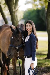 Ovation Lucky Adjustable Breakaway Horse Halter, Navy, Full slide 2 of 4