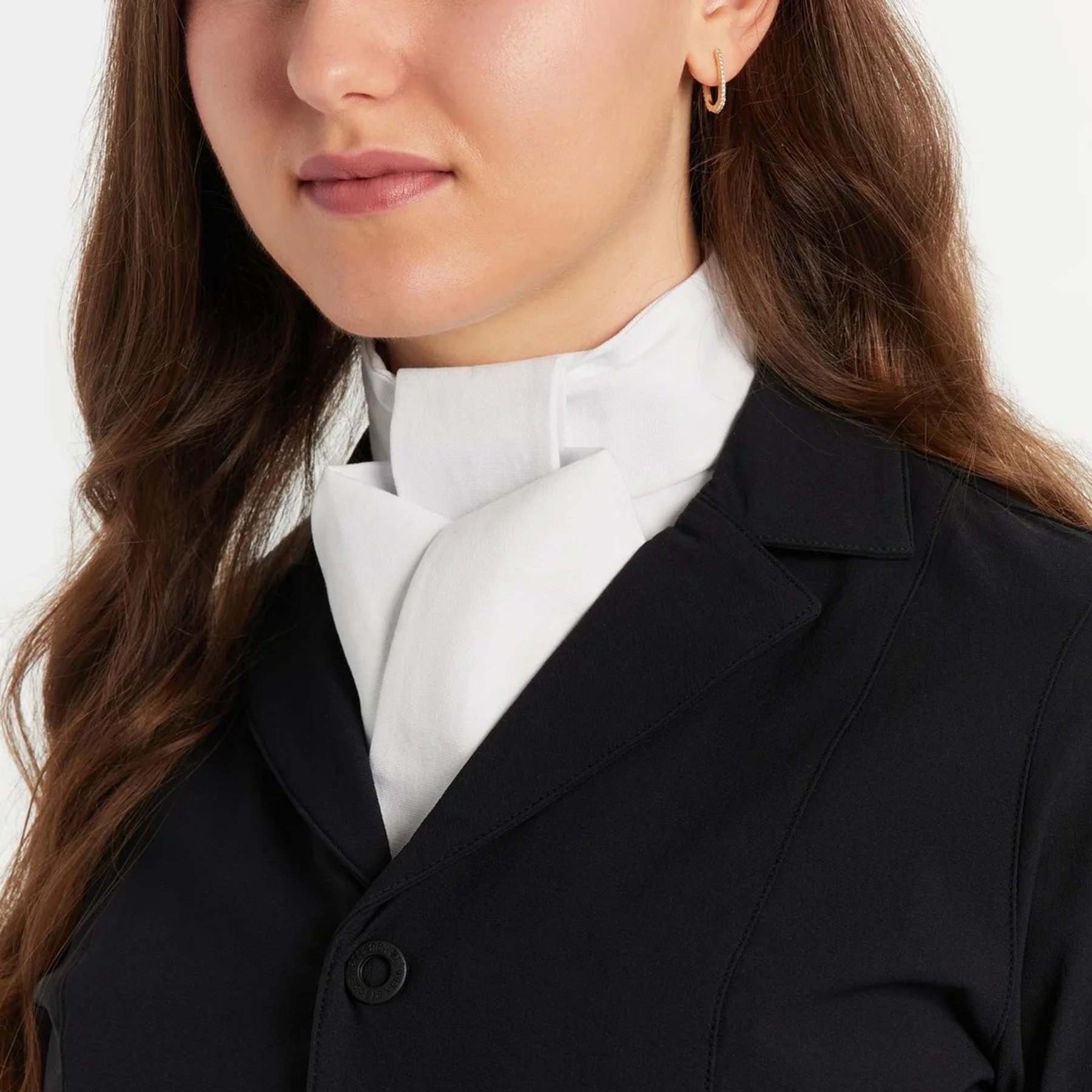Ovation Classic Untied Stock Tie, White, Small: 15-in