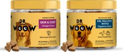 Dr Woow Dog Supplement Bundle - Digestive & Coat