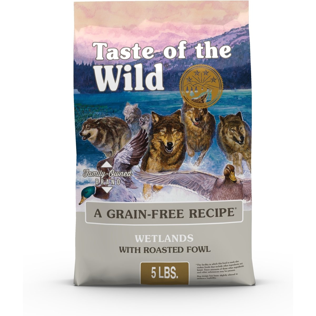Taste of the Wild Wetlands with Roasted Fowl Dry Dog Food, 5-lb bag