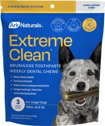 Ark Naturals Extreme Clean Brushless Dog Toothpaste, Large, 18-oz bag, 3 count