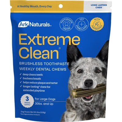 Ark Naturals Ark Naturals Extreme Clean Brushless Dog Toothpaste, Large, 18-oz bag, 3 count