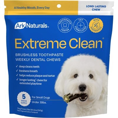 Ark Naturals Ark Naturals Extreme Clean Brushless Dog Toothpaste, Small, 12-oz bag, 5 count