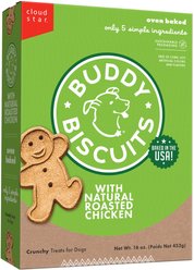 Buddy Biscuits with Roasted Chicken Oven Baked Dog Treats, 16-oz bag