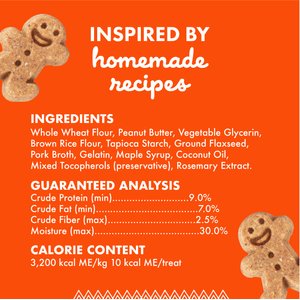 Buddy Biscuits Softies with Peanut Butter Soft & Chewy Dog Treats, 20-oz bag