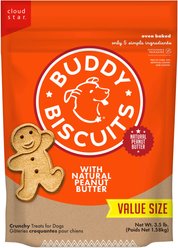 Buddy Biscuits with Peanut Butter Oven Baked Dog Treats, 3.5-lb bag