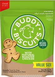 Buddy Biscuits with Roasted Chicken Oven Baked Dog Treats, 3.5-lb bag