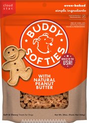 Buddy Biscuits Softies with Peanut Butter Soft & Chewy Dog Treats, 20-oz bag