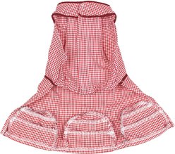 Parisian Pet Houndstooth Ruffles Chic Outfit Dog Dress, Small slide 2 of 4