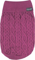 Parisian Pet Cable Knit Raspberry Knitwear Dog Sweater, XX-Large