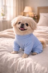 Parisian Pet Ribbed Blue Cozy Sleepwear Dog Pajamas, Large slide 2 of 4