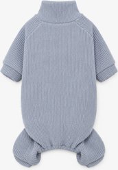 Parisian Pet Ribbed Blue Cozy Sleepwear Dog Pajamas, Small