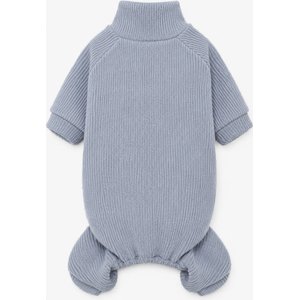 Parisian Pet Ribbed Blue Cozy Sleepwear Dog Pajamas, X-Large